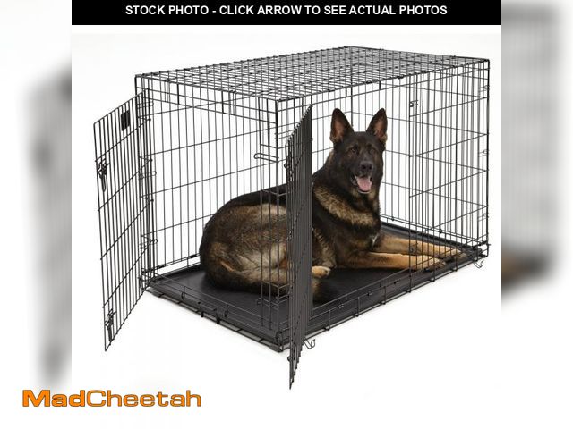 Lot 74-12164913 - MidWest Homes for Pets Life Stages Folding Double Door Metal Dog Crate - UNUSED