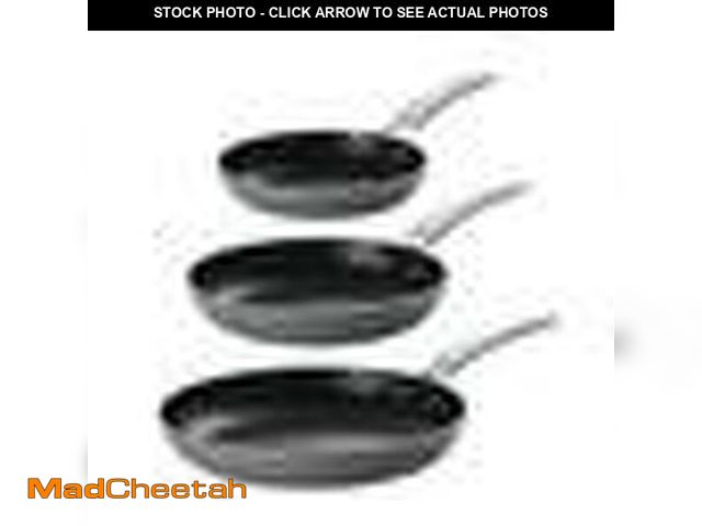 Lot 74-12857403 - Tramontina 80124/000DS 3-Piece Nonstick Fry Pan Set, Charcoal - UNUSED