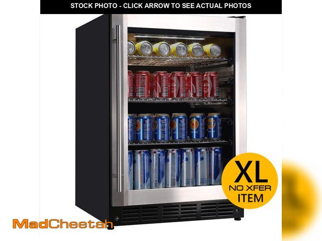 Lot 74-12692705 - *DIRTY/SCRATCHED* Vissani 23.4 in. 50 Bottle, 154 Can, Wine and Beverage Cooler with Stainless Steel...