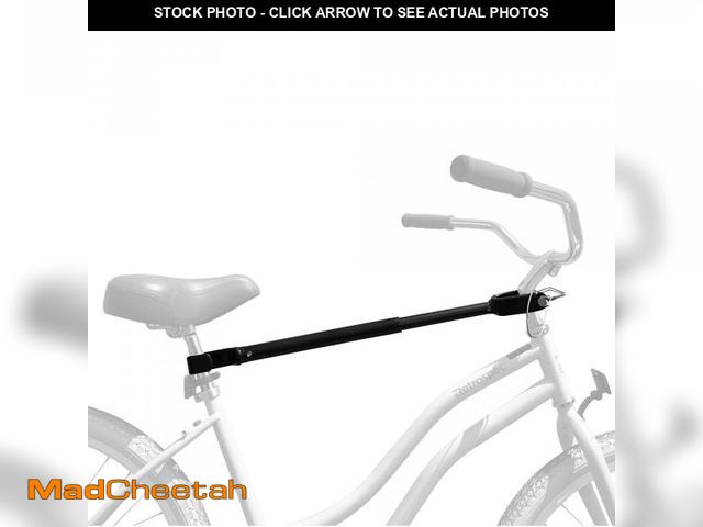 Lot 74-12051853 - Retrospec Bike Rack Cross-Bar Top Tube Adjustable Adapter, Black, 18"-28" (3545) - USED