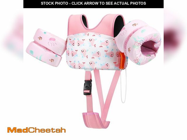 Lot 74-14476599 - HeySplash Toddler Swim Vest, Toddler Pool Floaties with Adjustable Strap - UNUSED