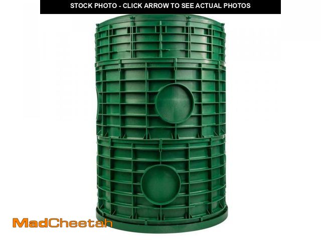 Lot 74-12518085 - (MISSING 2 PIECES) VPC 20 in. x 30 in. Tall Septic Tank Riser Combo - UNUSED