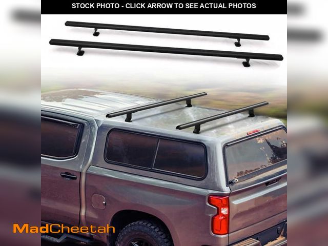 Lot 74-12164454 - MELIPRON 60" Truck Cap Topper Rack Adjustable Aluminum Ladder Roof Rack for Kayak Canoe Lumber Pipe(...