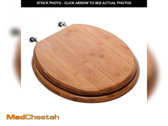 Lot 74-12137592 - Comfort Seats C3B2R220BN Toilet Seat, Round, Rattan Bamboo - UNUSED