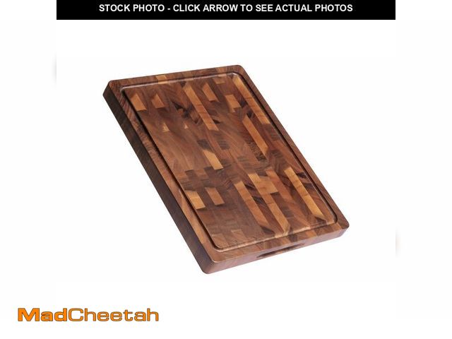 Lot 74-13630833 - THETCHRY Walnut Wood Cutting Boards for Kitchen, Large Chopping Board Double Sided, End Grain Cuttin...