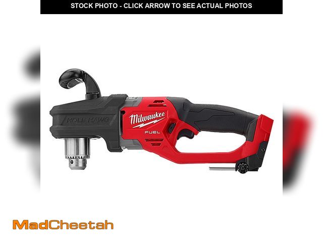 Lot 74-12790393 - Milwaukee 2807-20 M18 FUEL 18 Volt Lithium-Ion Brushless Cordless Hole Hawg 1/2 In. Right Angle Dril...