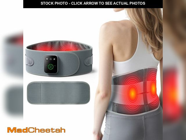 Lot 74-14212705 - Purella Cordless Portable Heating Pad with Massager, Lower Back Pain Relief, Wearable for Period Cra...