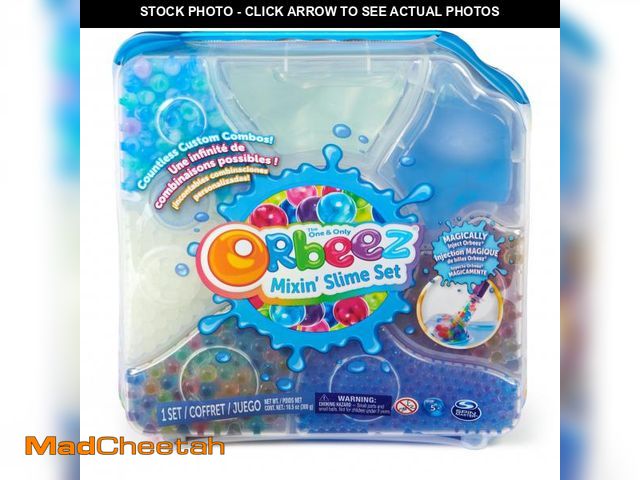 Lot 74-12427911 - Orbeez MixinÃ¢â¬ Slime Set with 2500 (Micro, Shimmer, Marble &amp; Glow in The Dark), 5 Tools, Stor...