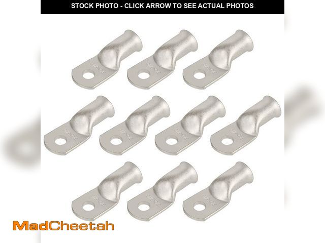 Lot 74-13953930 - RIOCAN 10pcs 3/0 AWG-5/16(M8) Tinned Copper Ring Terminals Battery Lugs, Heavy Duty Wire Lugs, Batte...