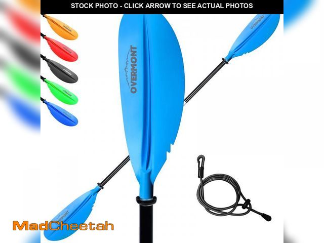 Lot 74-12134673 - (MISSING LEASH) Overmont Kayak Paddle 90.5in/230cm Heavy Duty Aluminum Alloy Lightweight Boating Oar...