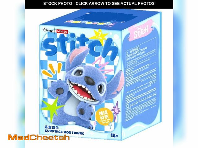 Lot 74-14299773 - MINISO Disney Lilo &amp; Stitch Flocked Plush Toy Surprise Box Figure Model Stitch Blind Box Toy Col...