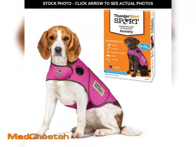 Lot 74-12314057 - ThunderShirt for Dogs, Medium, Fuchsia Sport - Dog Anxiety Relief Calming Vest - USED