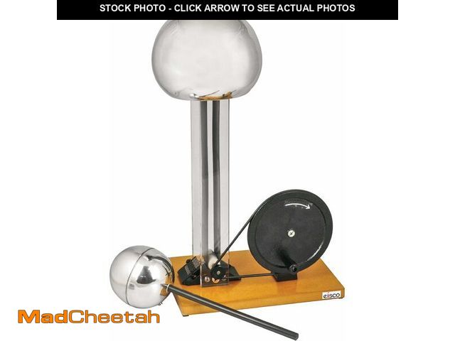 Lot 74-13679925 - EISCO Hand Crank Van de Graaff Generator, up to 100kV - Static Electricity Generator, Hand Generator...