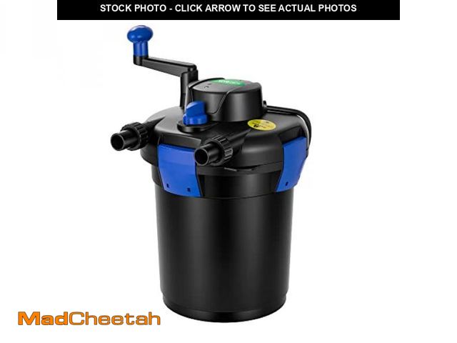 Lot 74-9766101 - VIVOGROW Bio Pressure Pond Filter, up to 1000 Gallons, Pond Filter System with Convenient Cleaning C...