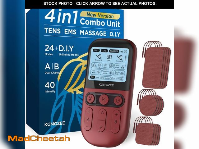 Lot 74-14597706 - 4 in 1 - D.I.Y &amp; Tens Unit &amp; EMS &amp; Massage Muscle Stimulator, Dual Channel TENS Units Th...