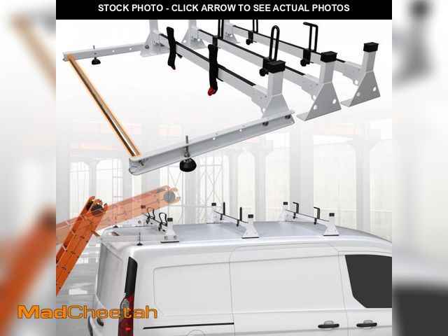 Lot 74-12418839 - MELIPRON Van Roof Rack with Rear Roller Fit for Ford Transit Connect Only 2014-On, Steel Ladder Rack...