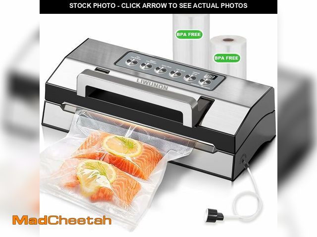 Lot 74-12697268 - 2025 Upgraded Precision Fast-Vacuum Sealer, LIWUNON Commercial Full Automatic Food Vacuum Sealer Mac...