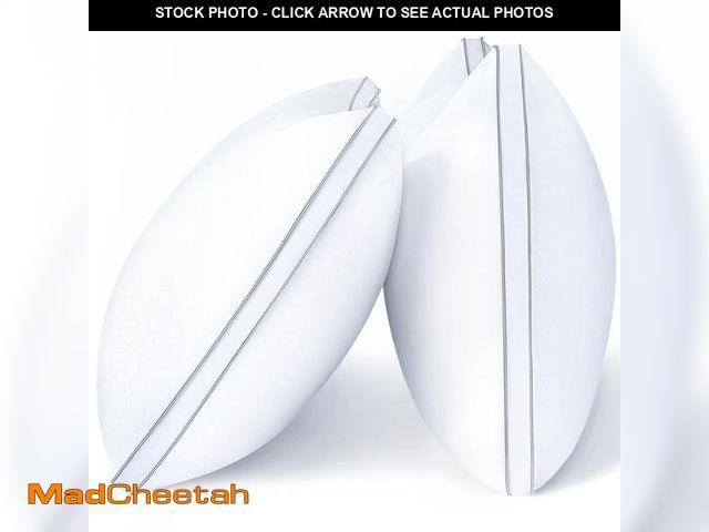 Lot 74-12520169 - viewstar Pillows Queen Size Set of 2, Hotel Quality, Down Alternative Gusseted Bed Pillows for Side,...