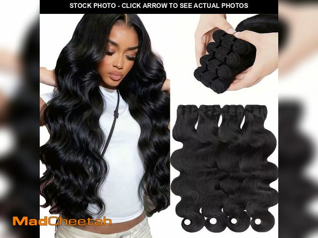Lot 74-14376800 - 14A Human Hair Bundles 16 18 20 22 Inch Body Wave 100% Unprocessed Brazilian Virgin Hair 4 Bundles H...