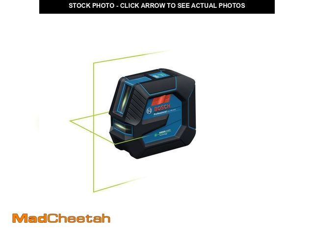 Lot 74-12654224 - Bosch 100 ft. Green Self Leveling Line Laser Level with Li-Ion Battery, Adjustable L-Bracket Mount a...