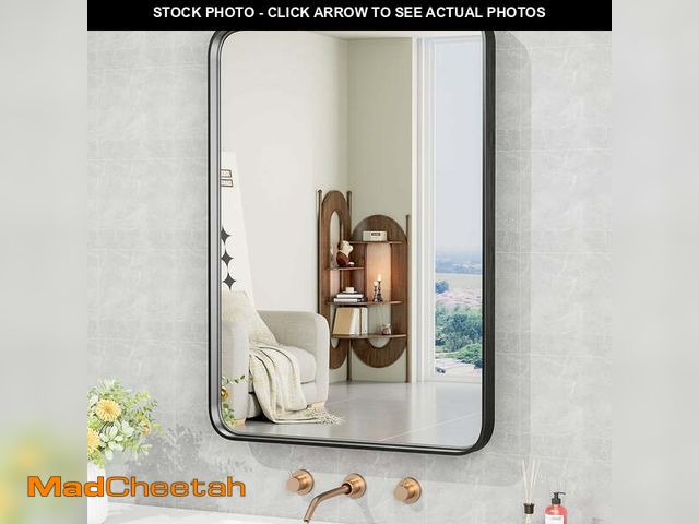 Lot 74-12831504 - CONCETTA Shatterproof Bathroom Wall Mirror â24" x 36" Vanity Mirror with Rectangular Metal Frame, ...