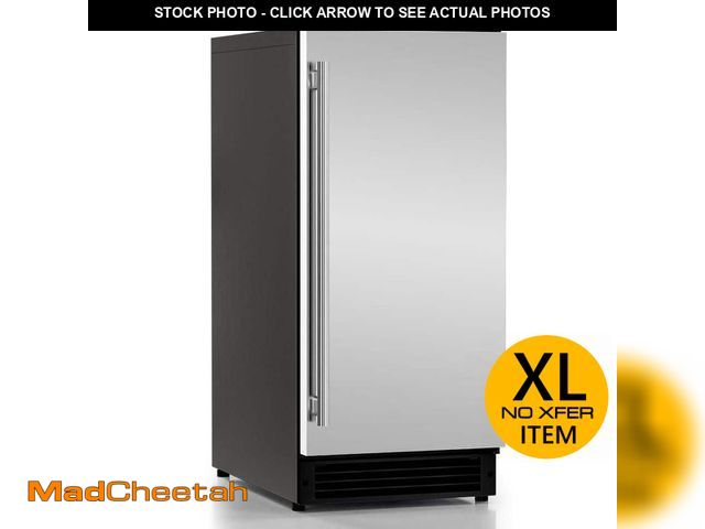 Lot 74-13677342 - COTLIN 15 in. Built-In/Freestanding Ice Maker in Stainless Steel, 55 lbs./Day Bullet Ice, 26 lb. Sto...