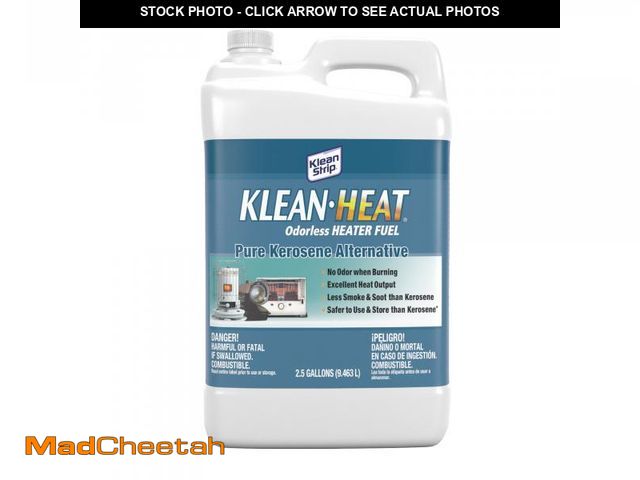 Lot 74-12427334 - Klean-Strip Klean Heat Odorless Heater Fuel Kerosene Alternative, 2.5 Gallons, 1 count - UNUSED