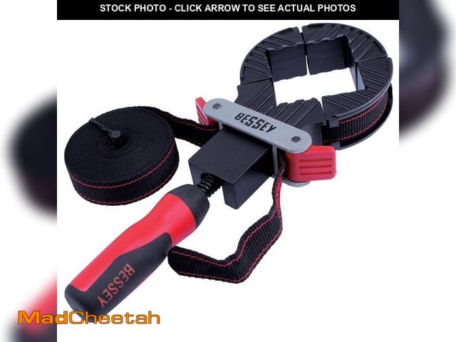 Lot 74-14558734 - BESSEY Strap Clamp with 90-Degree Corner Pieces 12 ft. Capacity - UNUSED