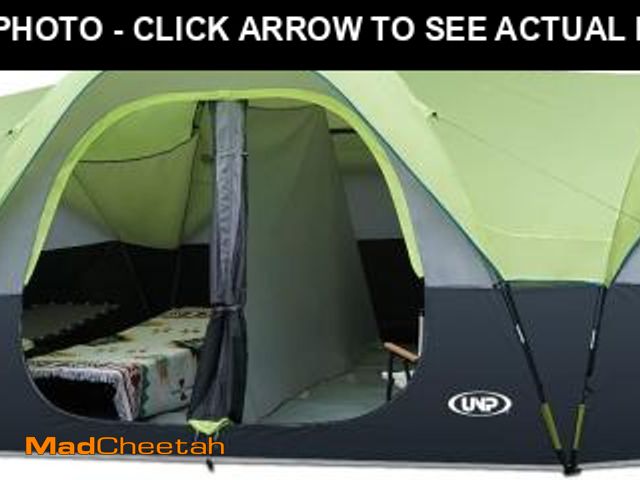 Lot 74-12167939 - UNP Camping Tent 10-Person-Family Tents, Parties, Music Festival Tent, Big, Easy Up, 5 Large Mesh Wi...