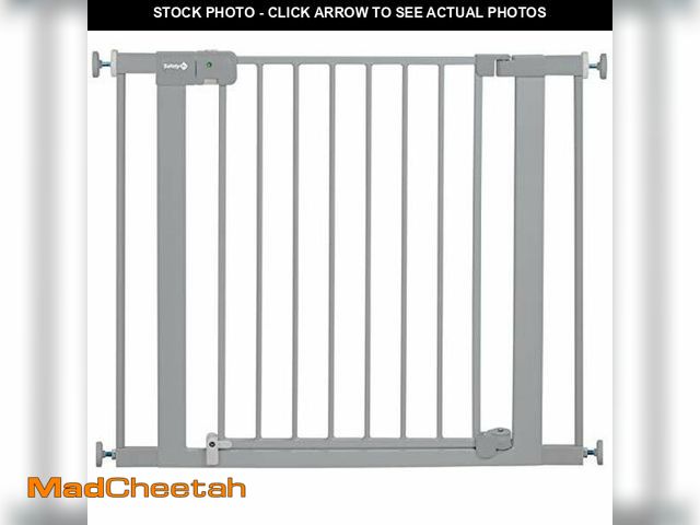 Lot 74-12664616 - Safety 1st Easy Install Baby Gate for Doorways, Auto-Close Pressure-Mounted Magnetic Latch, Indoor D...