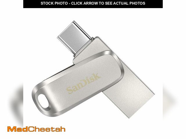 Lot 74-13548077 - SanDisk 512GB Ultra Dual Drive Luxe USB Type-C - Up to 400MB/s - SDDDC4-512G-GAM46 - USED