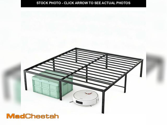 Lot 74-14582139 - Sweetcrispy Full Size Metal Bed Frame, Platform Bed Frame, 16 Inch - UNUSED