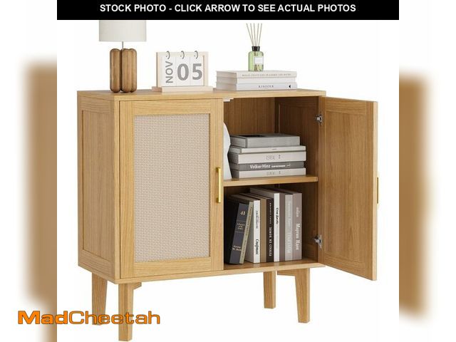 Lot 74-14349397 - EVLIQUIL 32.2" Rattan Sideboard Cabinet - UNUSED