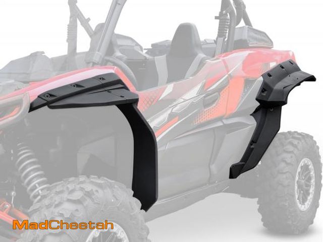 Lot 74-12044312 - SAUTVS XXL Fender Flares for Kawasaki Teryx KRX 1000, Front Rear Extended Mud Flaps Mud Guards Exten...