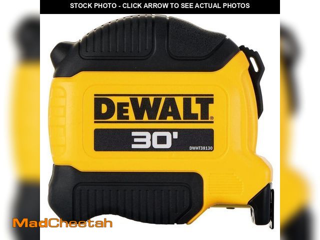 Lot 74-14609804 - DEWALT 30 ft. x 1-1/8 in. Tape Measure with Finger Brake DWHT38130S - UNUSED