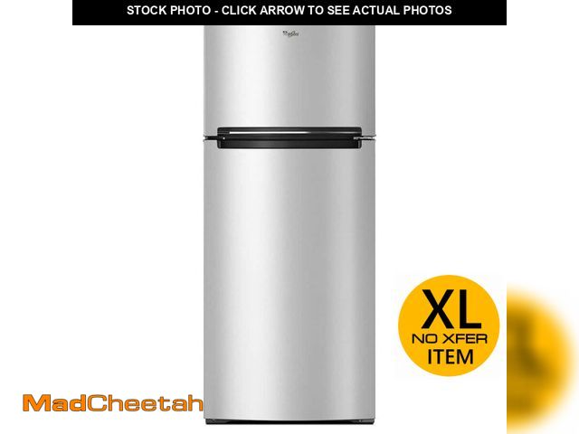 Lot 74-12872673 - Whirlpool 28 in. 17.64 cu. ft. Wide Top Freezer Refrigerator in Stainless Steel with EZ Connect Ice ...