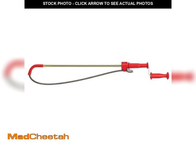 Lot 74-12551884 - K-3 Ultra Flexible Toilet Auger with Unclogging 3 ft. Snake and Integrated Bulb Head, Plumbing Toile...