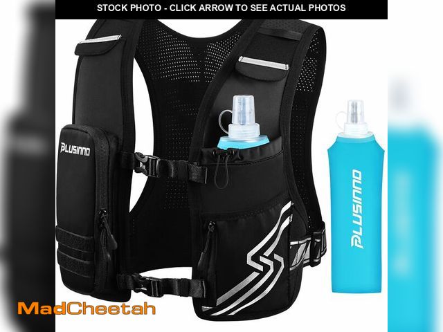 Lot 74-12977399 - Running Vest for Women Men, Running Hydration Vest with 500ml Soft Flask &amp; Touch-Screen Phone Po...