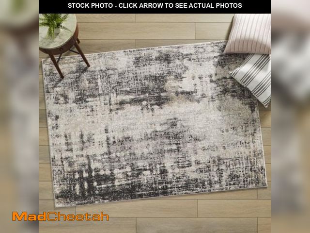 Lot 74-12405565 - Better Homes &amp; Gardens Grey Abstract Indoor Area Rug  5  X 7 - UNUSED