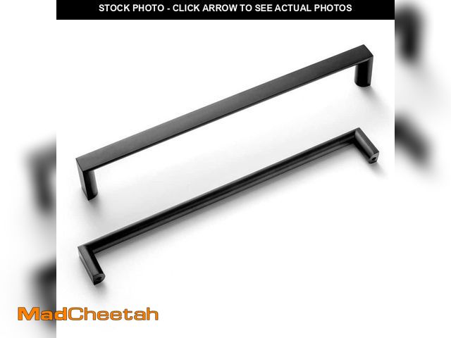 Lot 74-13667717 - Goo-Ki 6-Pack 7-9/16 in. (192 mm) Matte Black Zinc Alloy Cabinet Bar Pulls - UNUSED