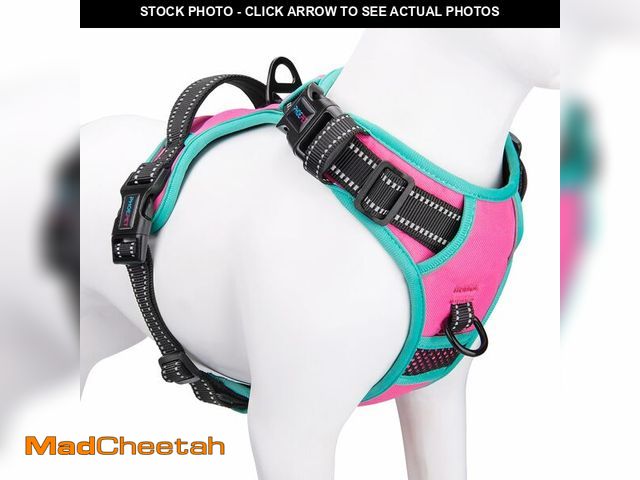 Lot 74-14212416 - PHOEPET 2019 Upgraded No Pull Dog Harness, Reflective Adjustable Vest, with a Training Handle + 2 Me...