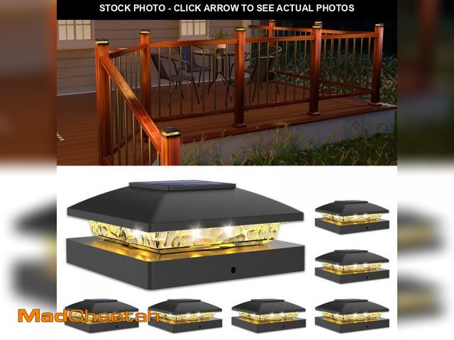 Lot 74-12122833 - VOLISUN 4x4 Solar Post Cap Light 6pack,Solar Fence - Cap Lights Outdoor Waterproof for Wooden/Vinyl ...