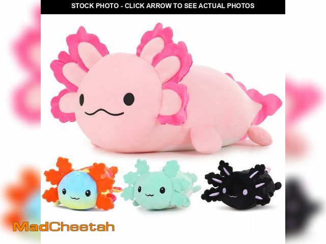 Lot 74-14382799 - MaoGoLan Giant Axolotl Plush with 3 Babies Inside-23.5" Large Ultra Soft Stuffed Animals Throw Pillo...