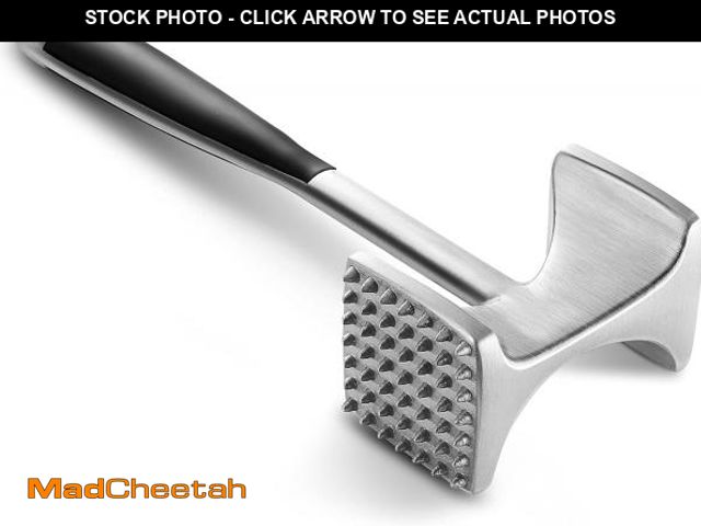 Lot 74-12328222 - KITEXPERT Meat Tenderizer Hammer with Comfortable-Grip Handle, Dual-side Mallet for Kitchen, Heavy D...