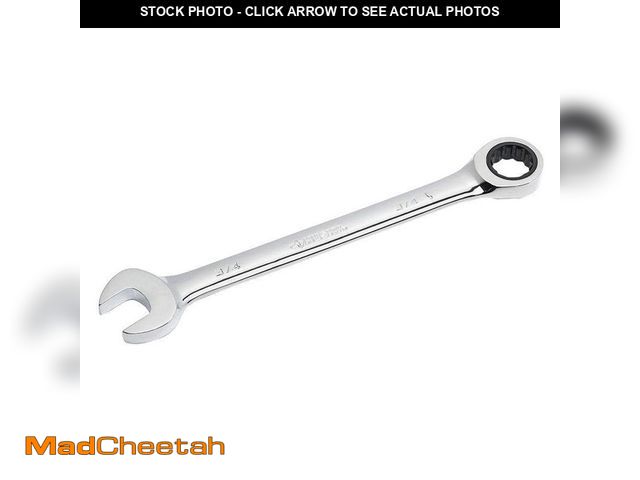 Lot 74-12592270 - Husky 3/4 in. 12-Point SAE Ratcheting Combination Wrench - UNUSED