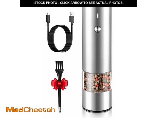 Lot 74-12711494 - Electric Pepper Grinder or Salt Grinder Mill - USB Rechargeable - Durable Modern Style - Automatic B...