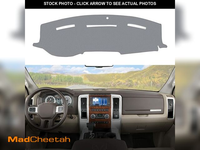 Lot 74-12709867 - BERKSYDE Dashboard Dash Cover Mat Carpet Compatible with 2010-2014 Dodge Ram 1500 2500 3500 - USED