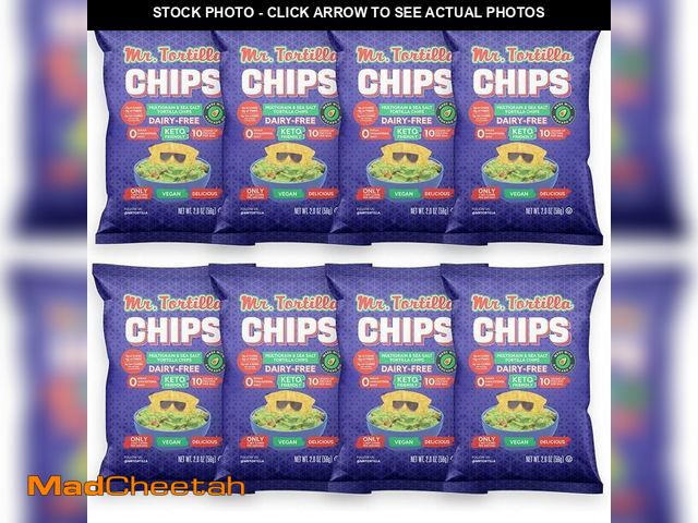 Lot 74-13065803 - Mr. Tortilla Protein Keto Chips - Dairy Free, Keto Friendly Tortilla Chips Protein Snacks, 3 Net Car...