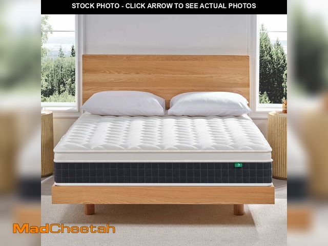 Lot 74-14071153 - Queen Size Hybrid Mattress, Z-HOM Classic 10 inch Foam Euro Top Mattress, 5-Zone Pocket Spring Suppo...