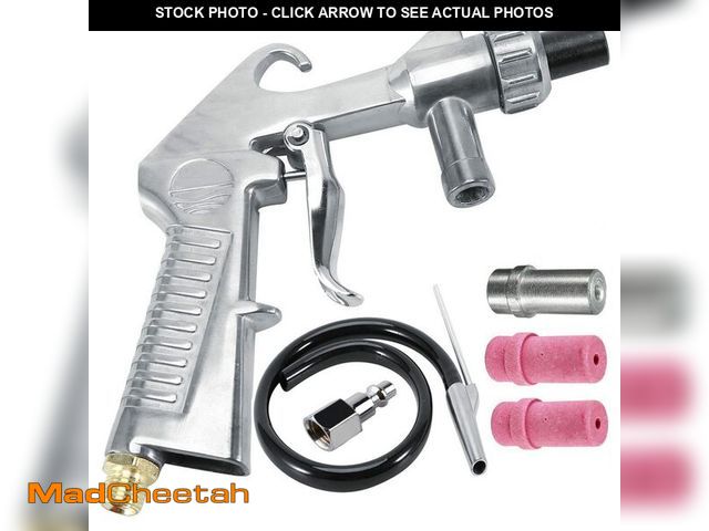 Lot 74-14381830 - Jewboer Sandblaster Sand Blaster Gun Kit for Abrasive Media Blaster Sandblasting Cabinet with Hose N...